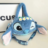 Winking Stitch Flower Crown Plush Bag