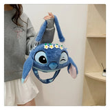Winking Stitch Flower Crown Plush Bag