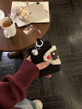 Cute Plush Rice Ball Canvas Wallet