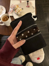 Cute Plush Rice Ball Canvas Wallet