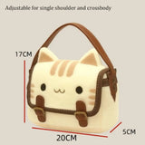 Adorable Fluffy Kitten Plush Purse – Kawaii Cat Crossbody Bag