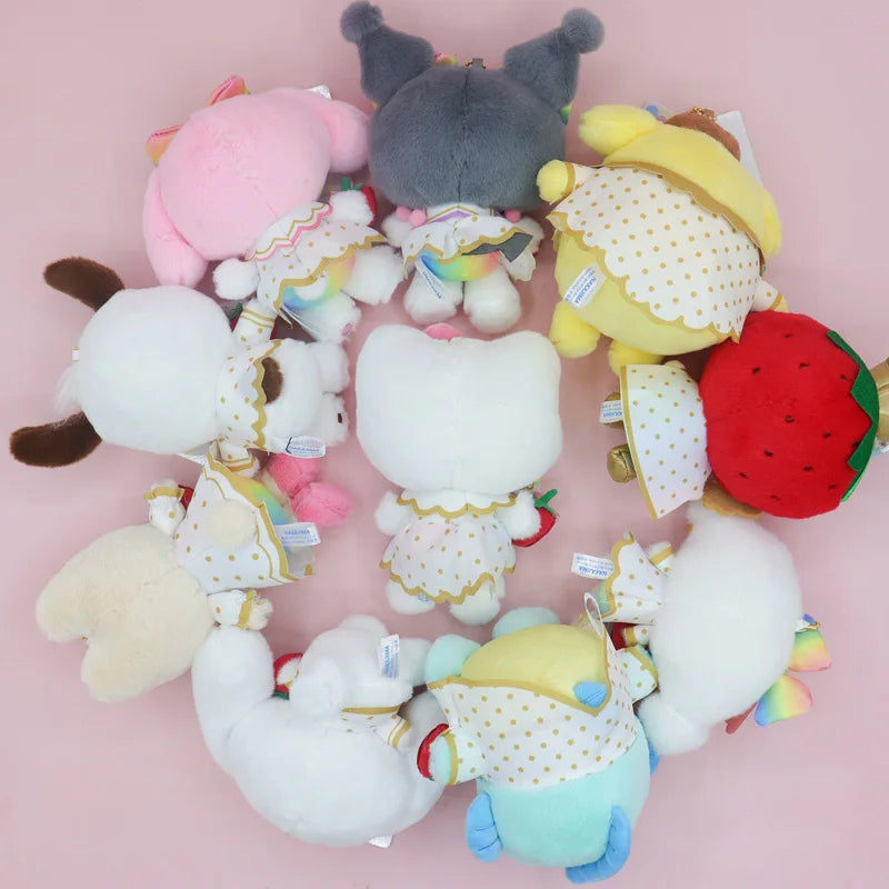 Kawaii Cartoon Bear Plush Keychain