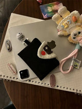 Cute Plush Rice Ball Canvas Wallet