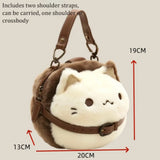 Adorable Fluffy Kitten Plush Purse – Kawaii Cat Crossbody Bag