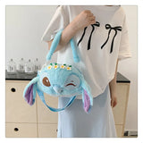 Winking Stitch Flower Crown Plush Bag
