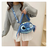 Winking Stitch Flower Crown Plush Bag