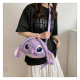 Winking Stitch Flower Crown Plush Bag