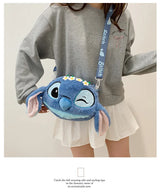 Winking Stitch Flower Crown Plush Bag
