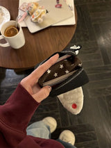 Cute Plush Rice Ball Canvas Wallet