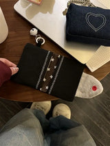 Cute Plush Rice Ball Canvas Wallet