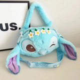 Winking Stitch Flower Crown Plush Bag