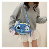 Winking Stitch Flower Crown Plush Bag