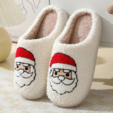 Cute Gingerbread & Snowflake Winter Slippers