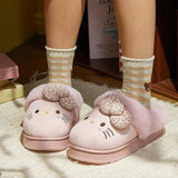 Cozy Hello Kitty Leopard Bow Slippers
