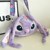 Winking Stitch Flower Crown Plush Bag