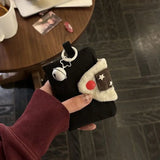 Cute Plush Rice Ball Canvas Wallet